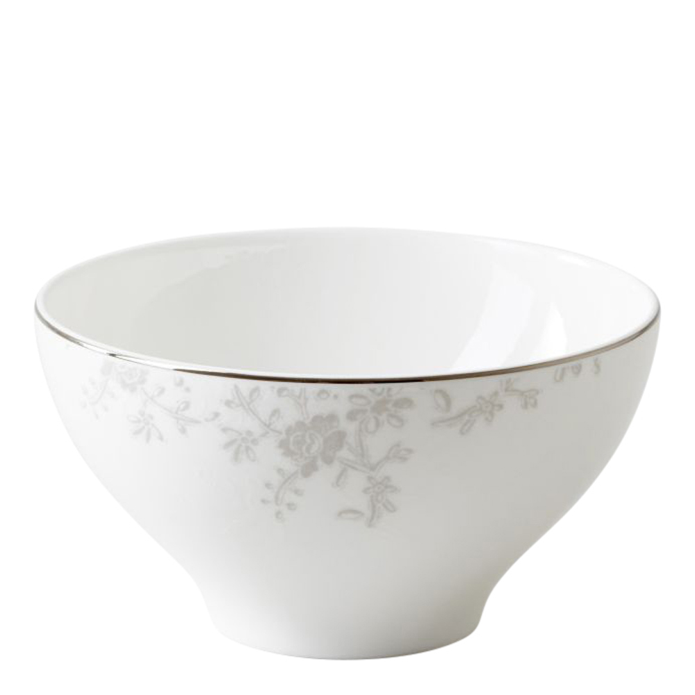 Royal Porcelain – Angelina Platinum Dessertskål 13 cm Vit