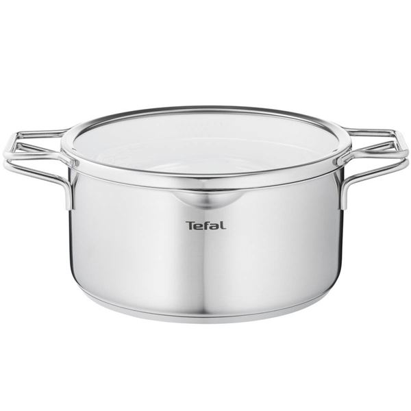 Tefal – Nordica gryta med lock 4,8 L  24 cm rostfritt stål