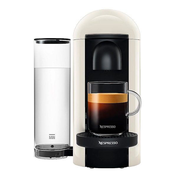 Nespresso VertuoPlus Round Top Kaffemaskin Vit