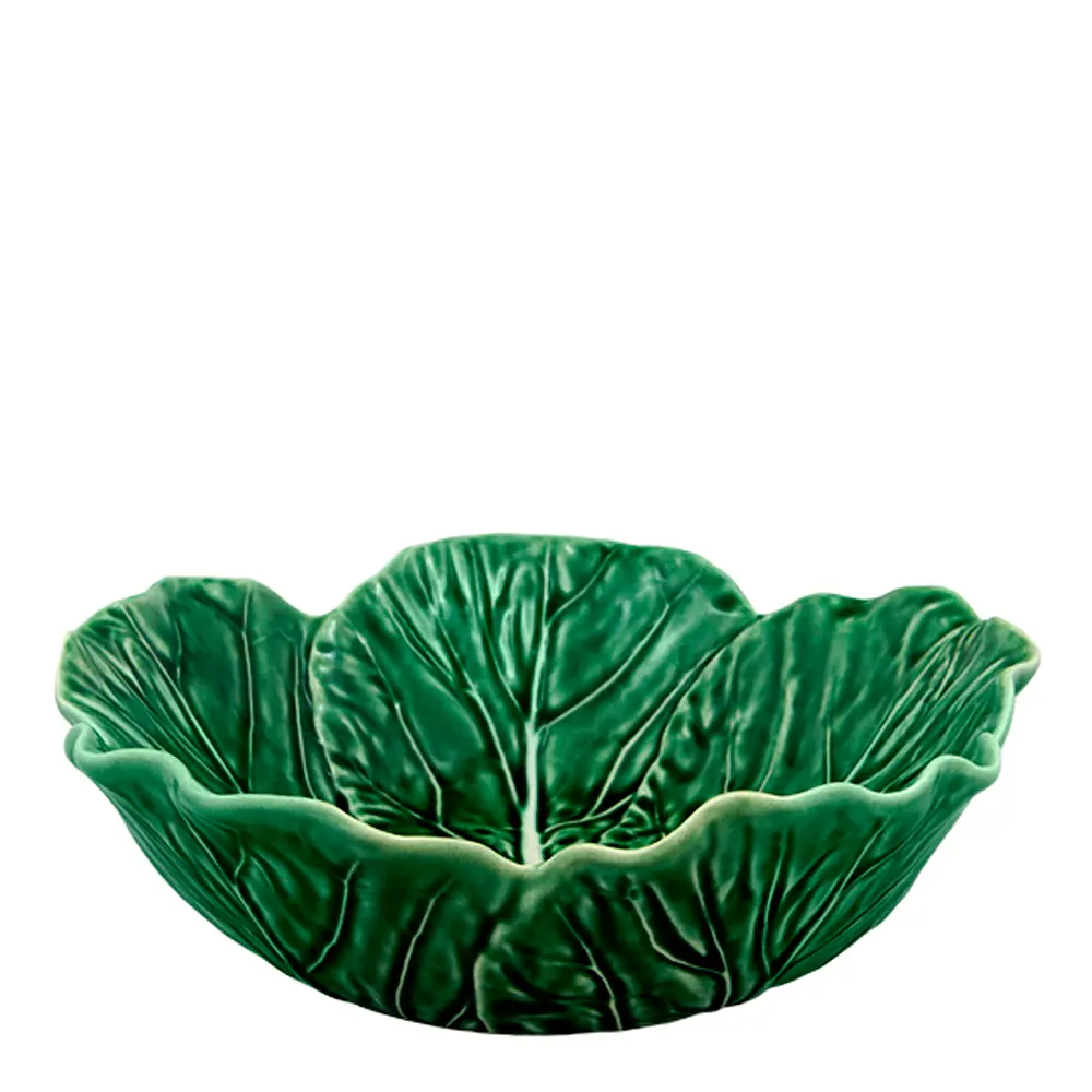 Cabbage skål kålblad 22,5 cm grønn