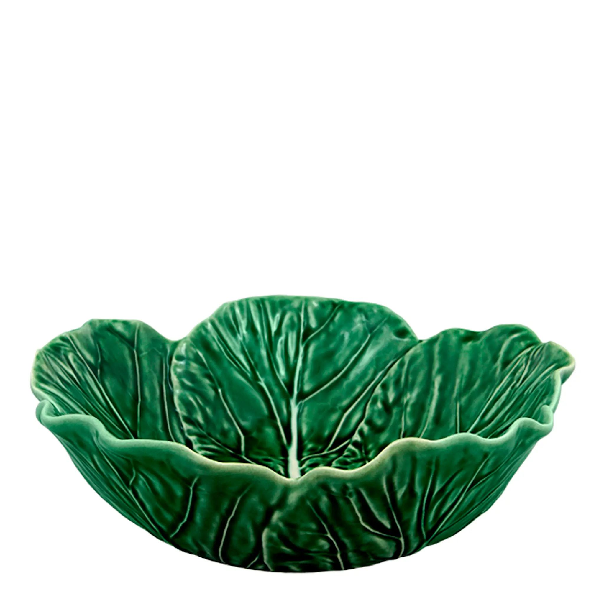 Bordallo Pinheiro Cabbage skål kålblad 22,5 cm grønn