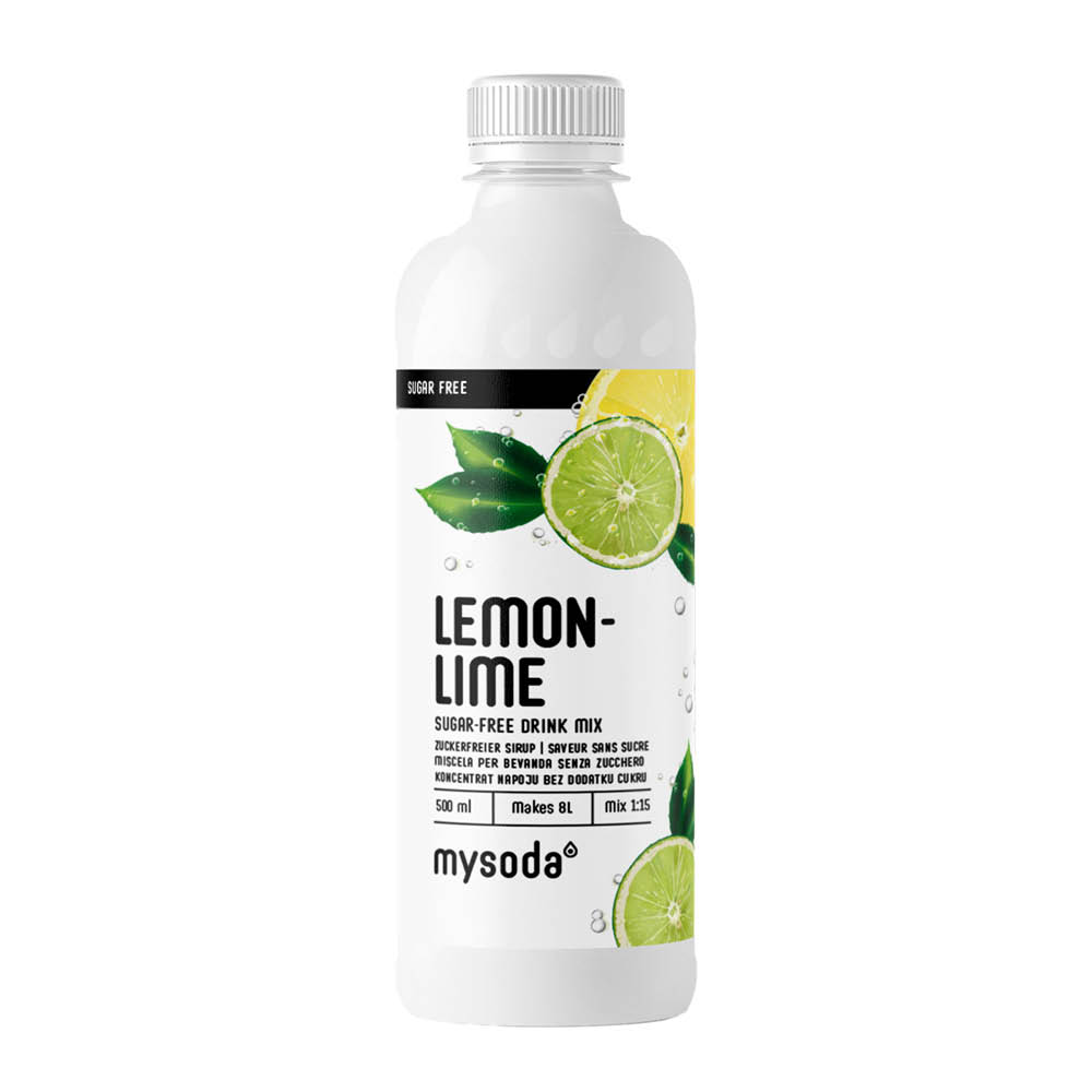 MySoda – Drinkmix Citron & Lime sockerfri 500 ml