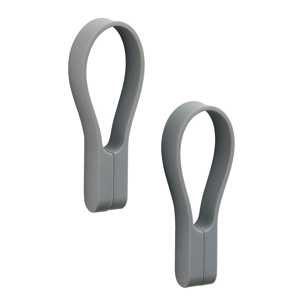 Läs mer om Zone - Loop handduksstropp magnet 2-pack grey