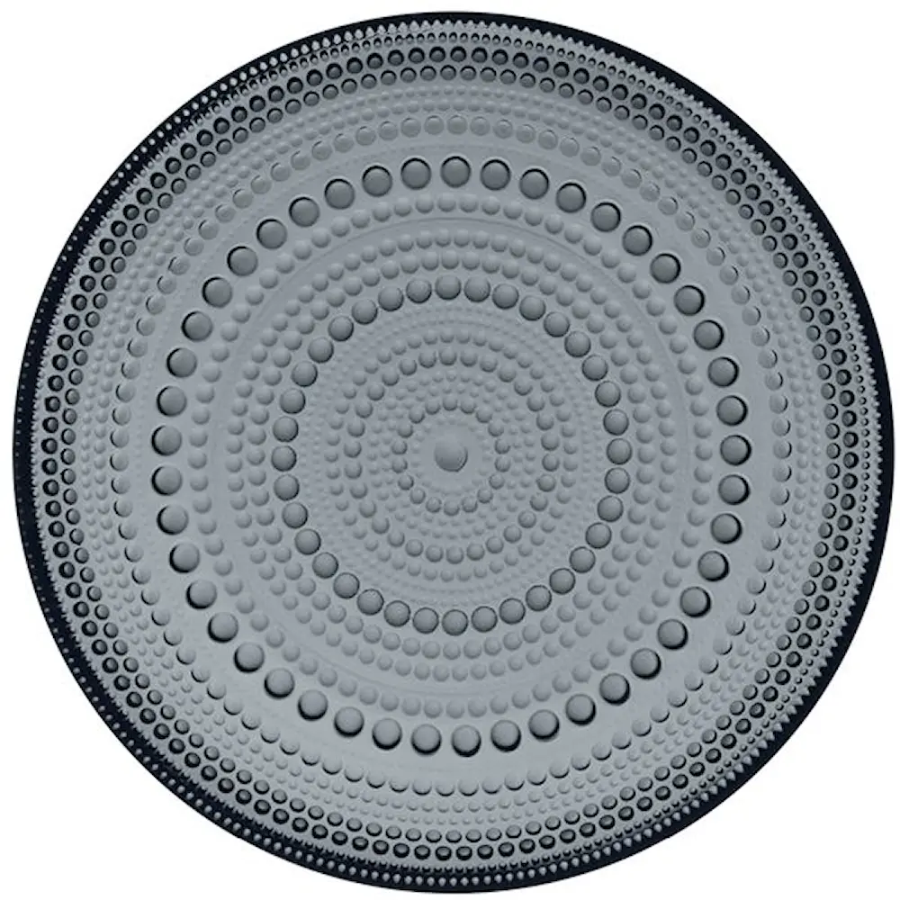 Kastehelmi tallerken 17 cm mørk grå