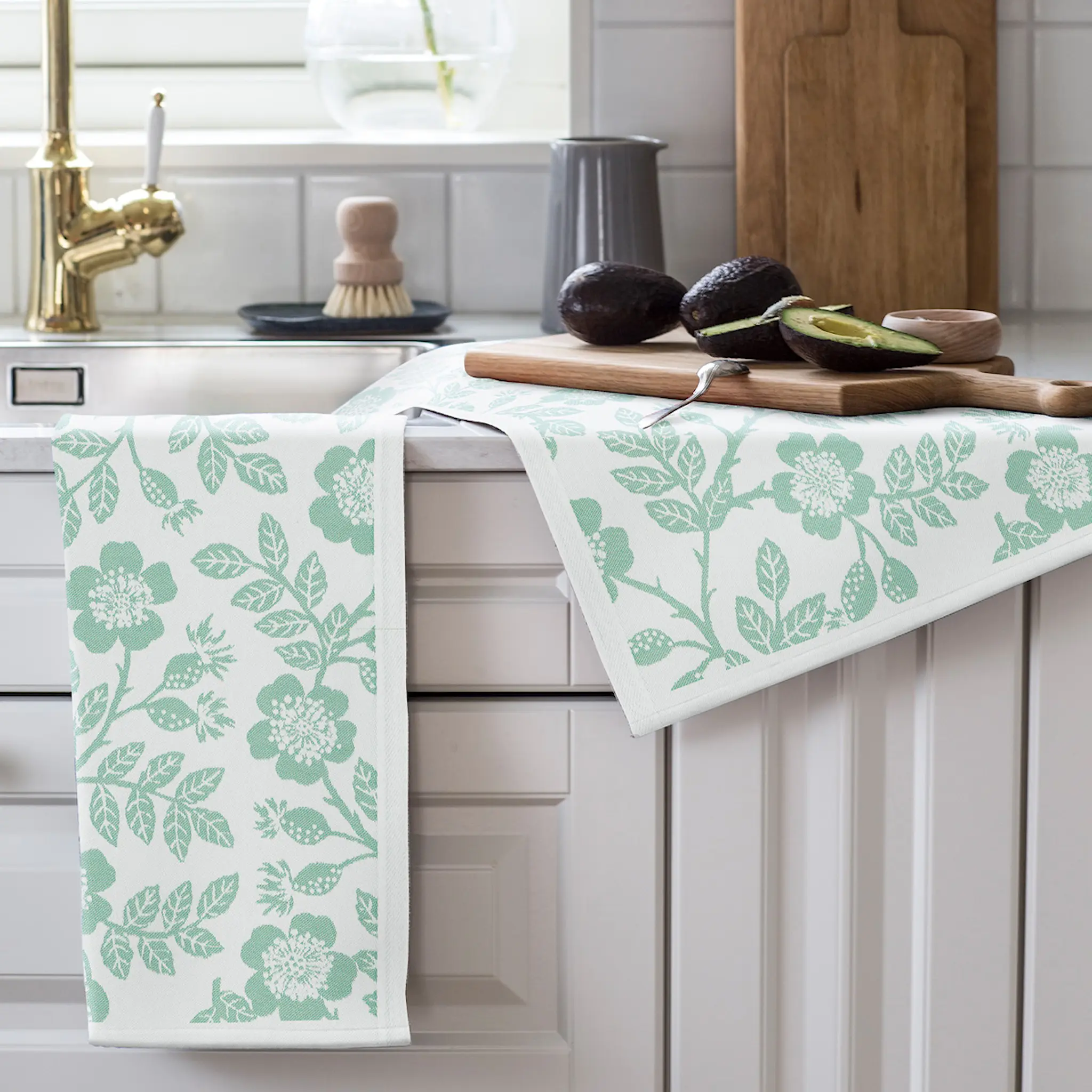 Ekelund Nyponros kjøkkenhåndkle 35x50 cm grønn