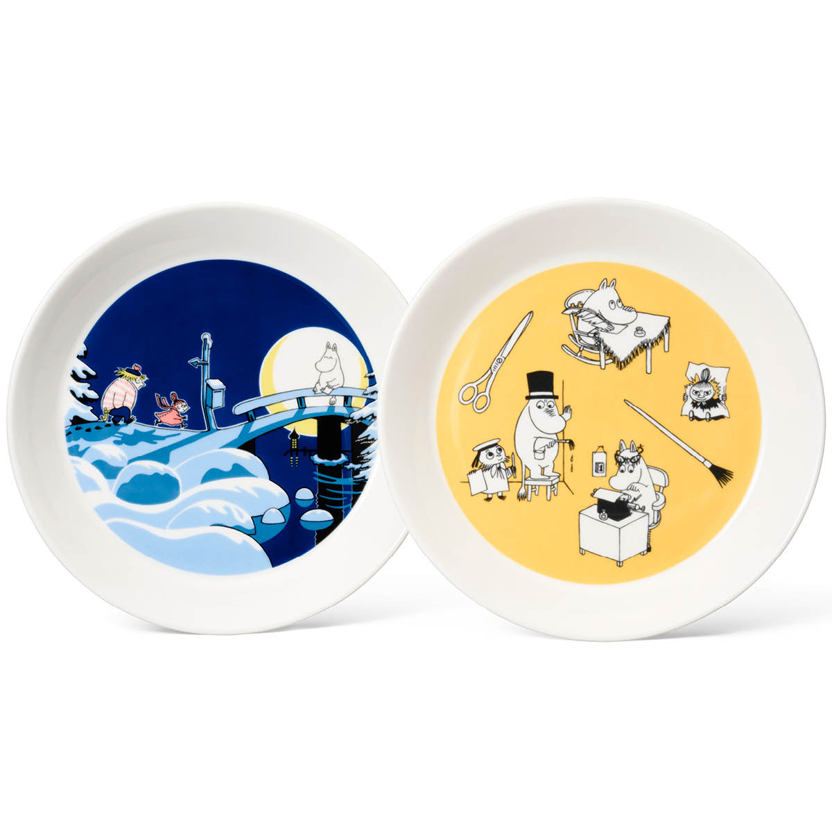 Moomin Arabia – Mumintallrik 19 cm 2-pack Kontor & Vinternatt