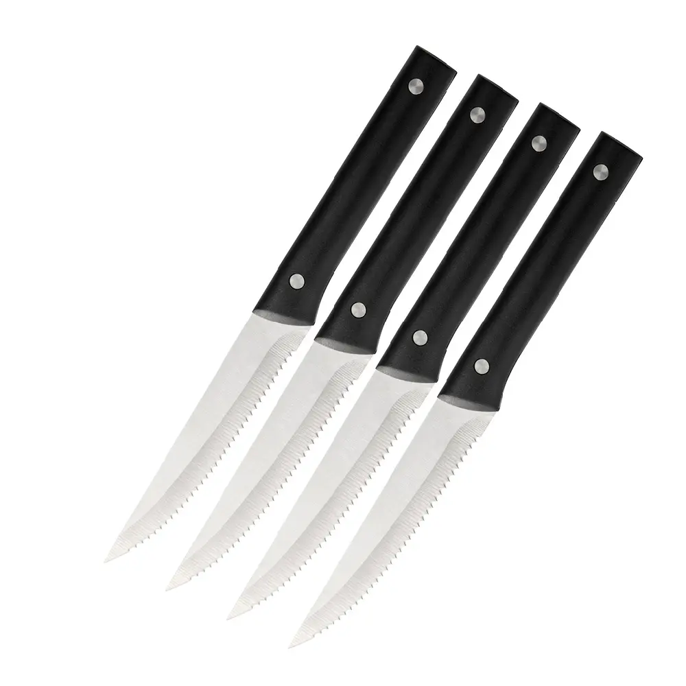 Grietje grillkniver 4 stk 23 cm svart