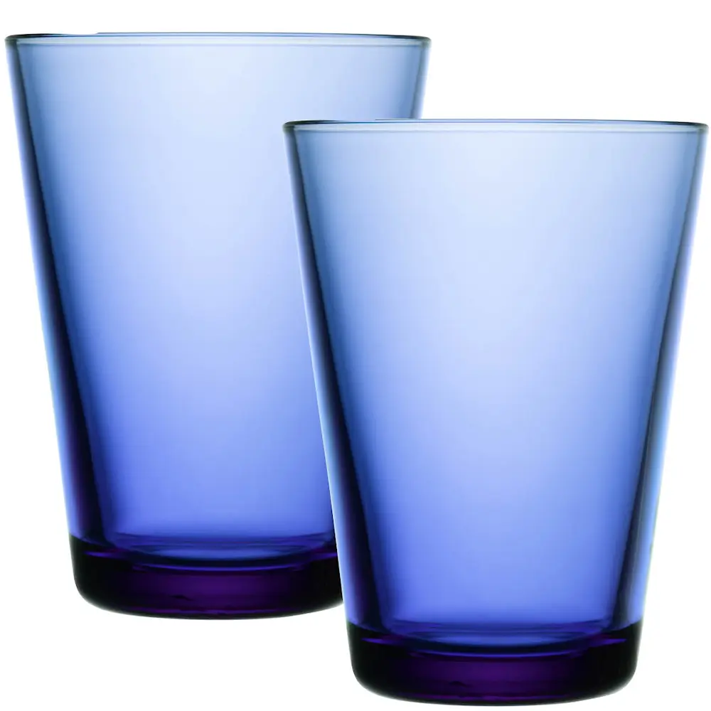 Kartio glass 40 cl 2 stk ultramarinblå