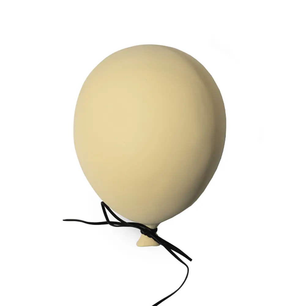 Ballong veggdekor 13x17 cm gul