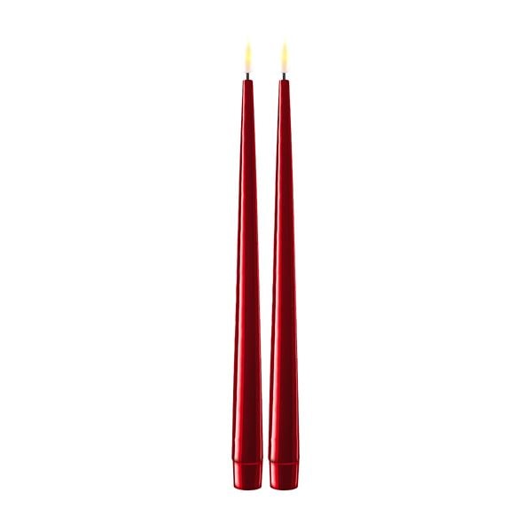 Middagsljus Led 28 cm 2-Pack Bordeaux