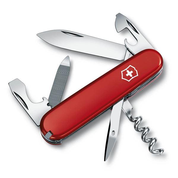 Läs mer om Victorinox - Sportsman Fickkniv 13 Funktioner S Röd