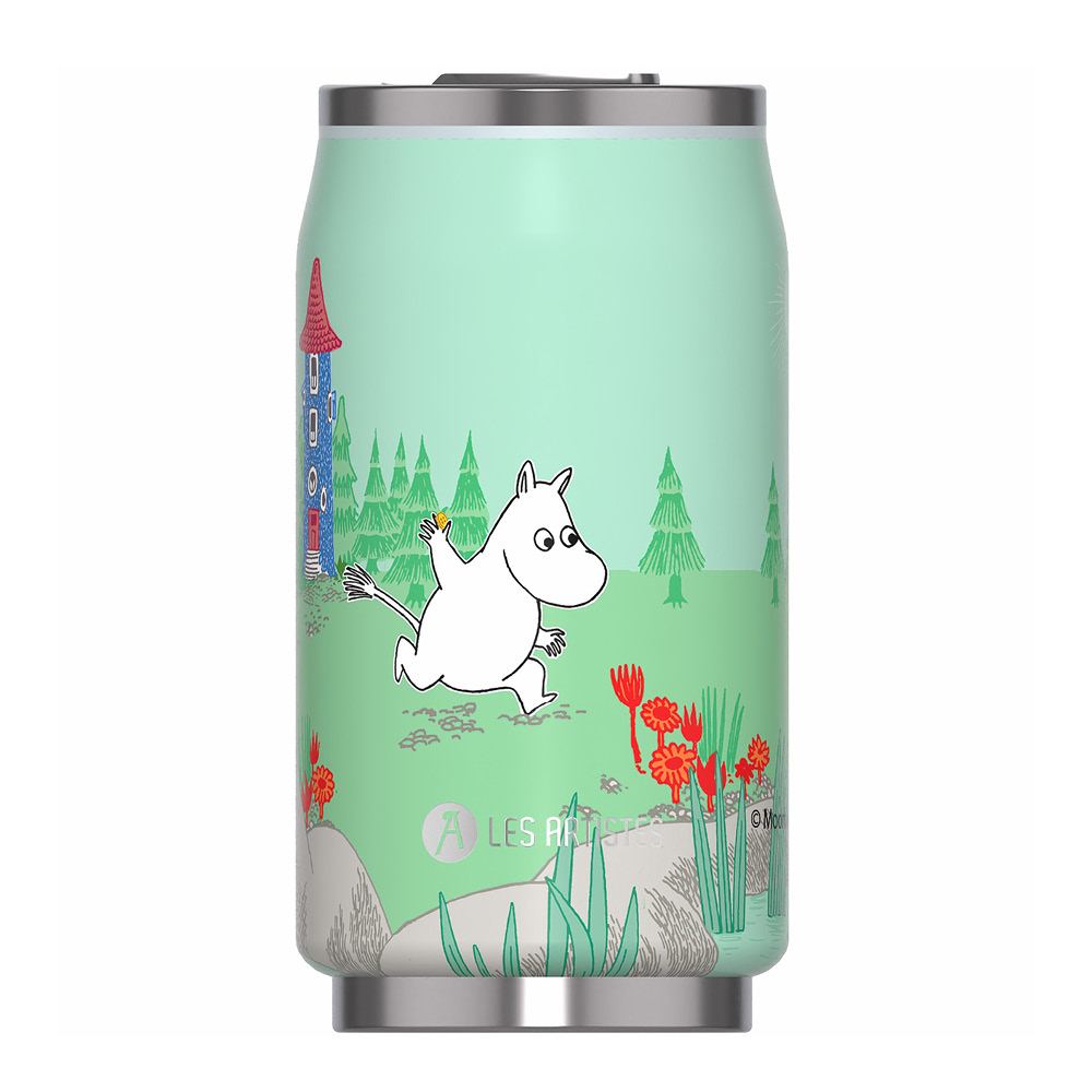 Les Artistes - Can it Moomin Termospullo 0,28 L Run green