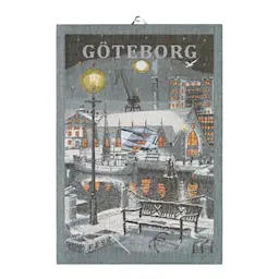 Ekelund Göteborg Natt Kökshandduk 35x50 cm Flerfärgad