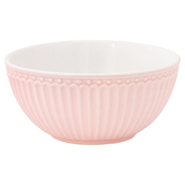 GreenGate – Everyday Alice frukostskål 45 cl pale pink