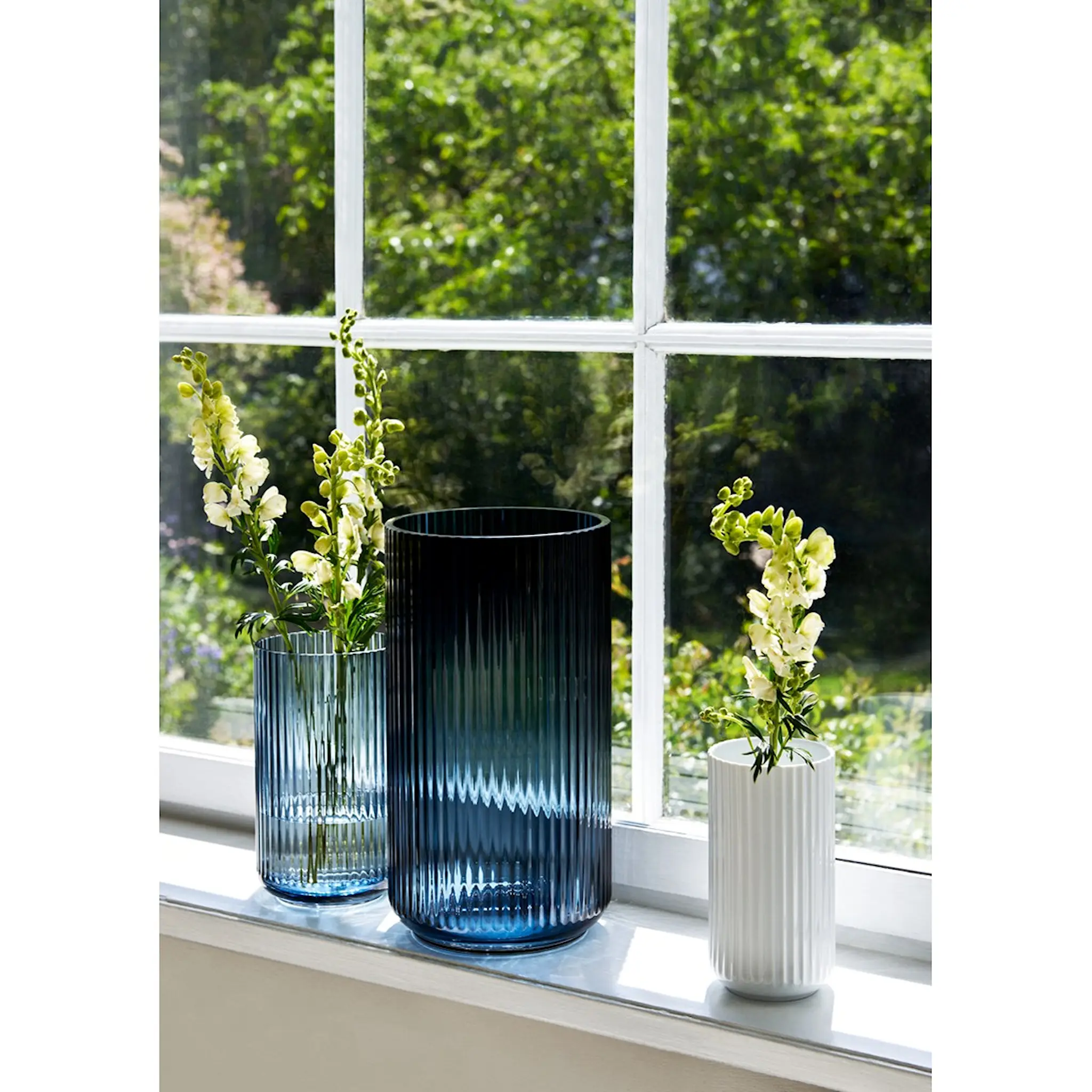 Lyngby Porcelæn Vase 25 cm midnight blue