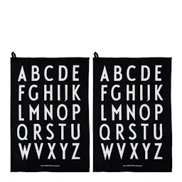 Design Letters Kökshandduk 60x40 cm 2-pack Svart