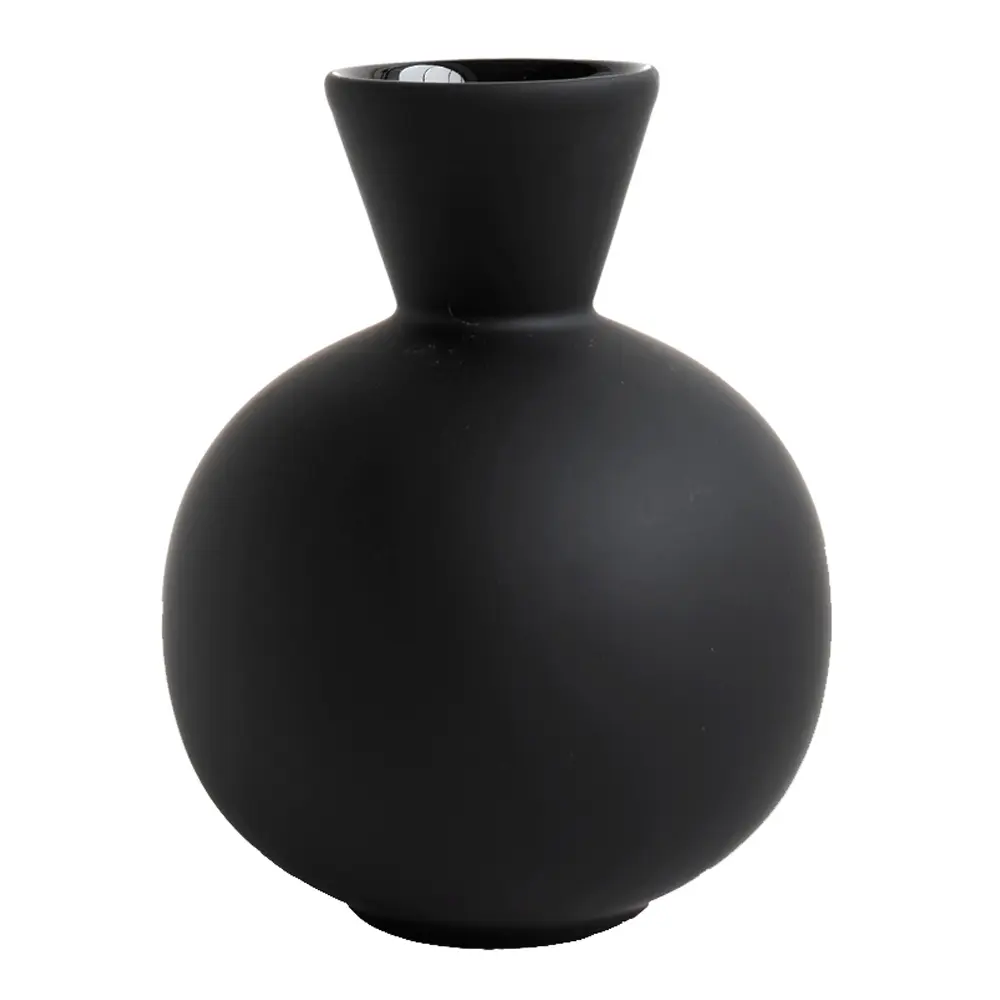 Trumpet vase 16 cm svart