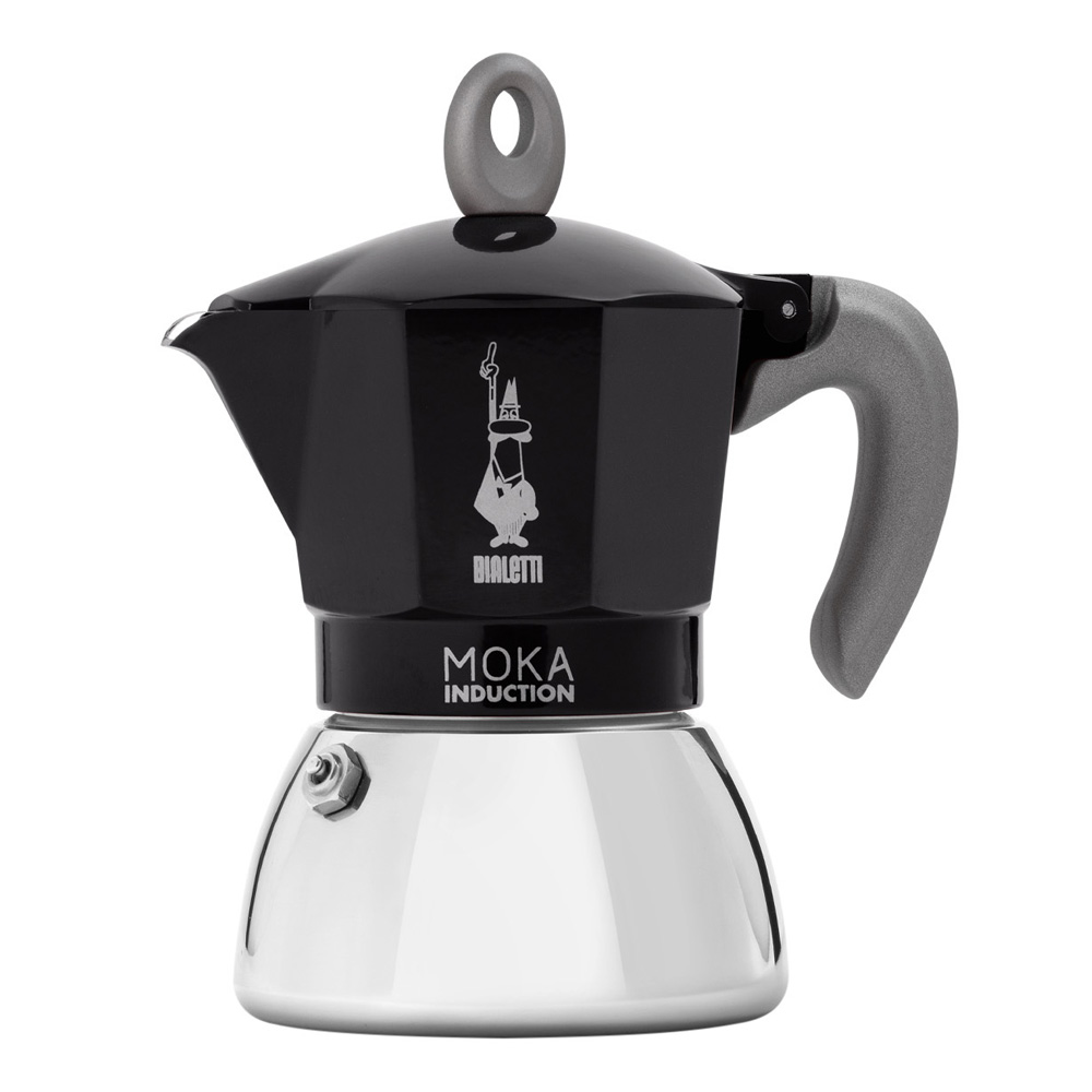 Bialetti – Mokka induction Mokabryggare 6 koppar Svart