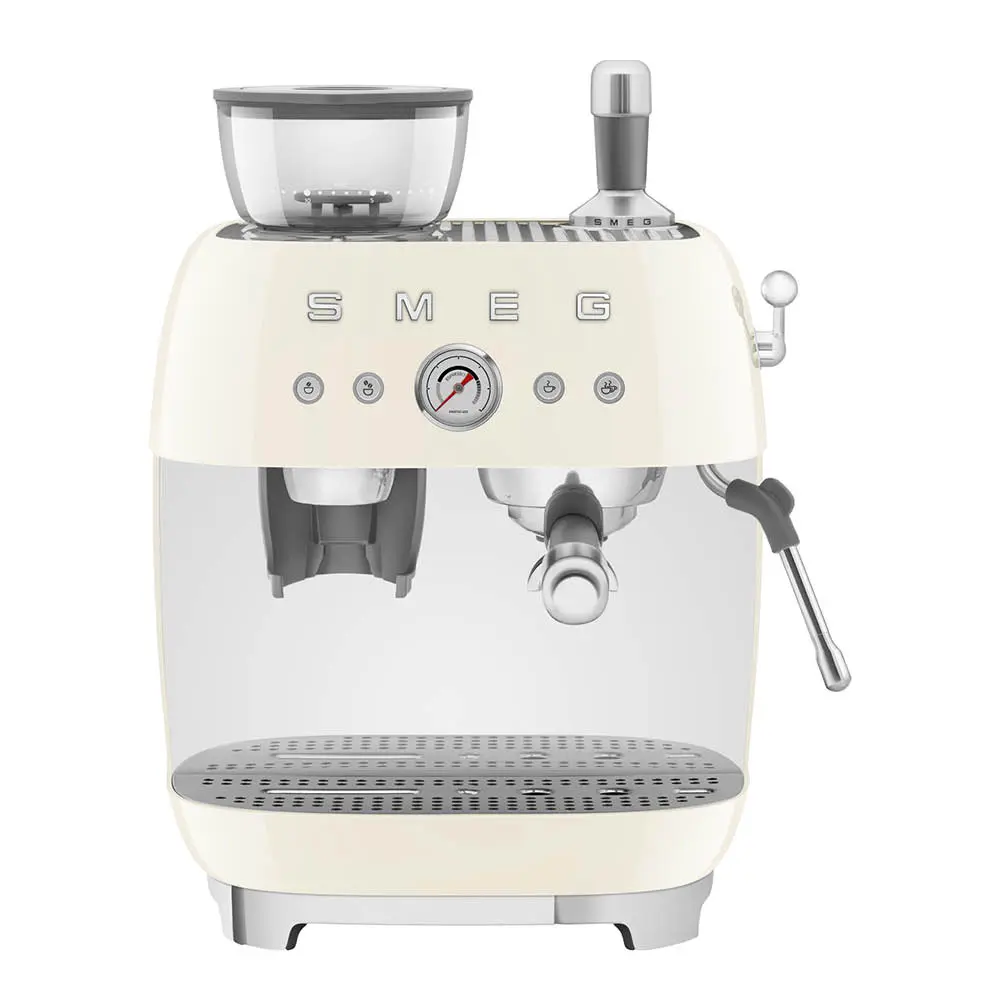 Espressomaskin EGF03 2,4L m/kaffekvern krem