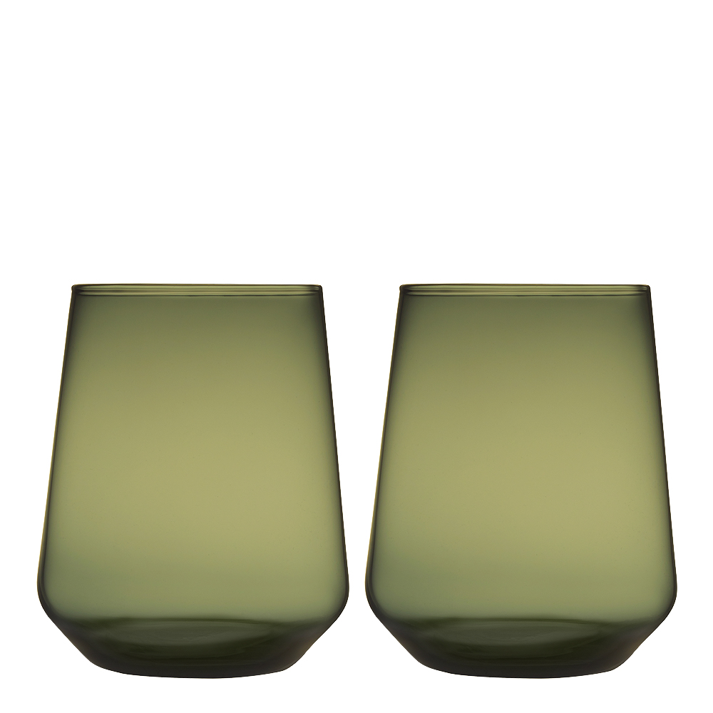 iittala – Essence Glas 35 cl 2-pack Mossgrön