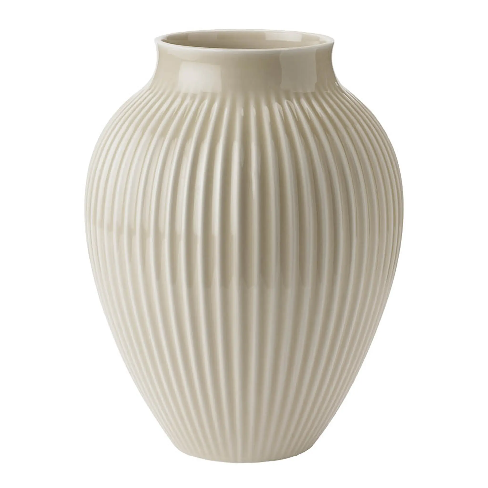 Knabstrup Keramik Ripple vase 27 cm sand