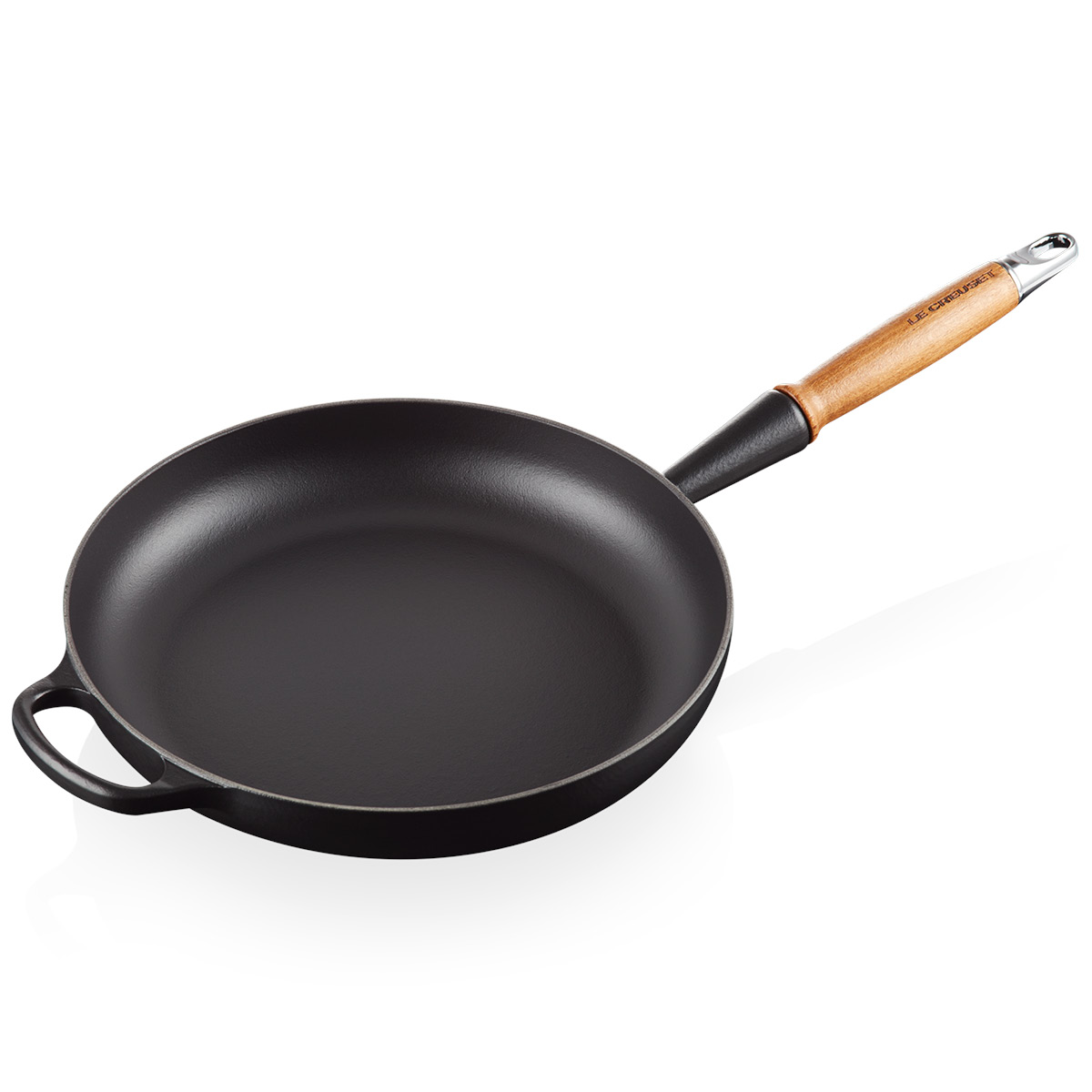 Le Creuset – Signature Stekpanna med trähandtag 28 cm matte black