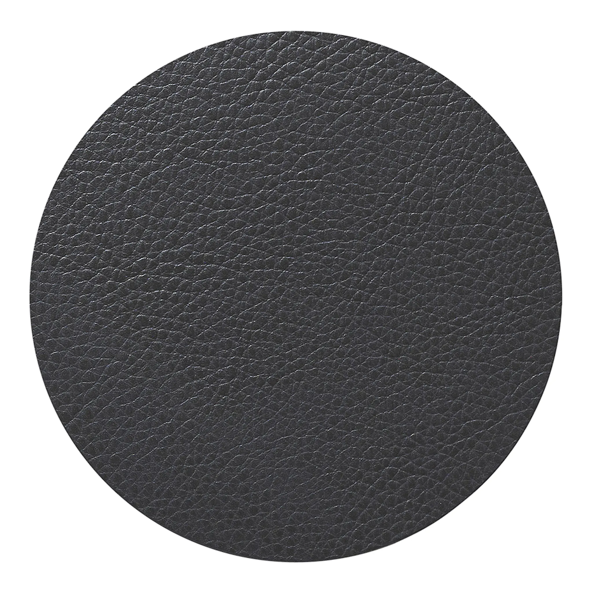 LIND dna Leather Serene Circle glassunderlag 10 cm anthracite