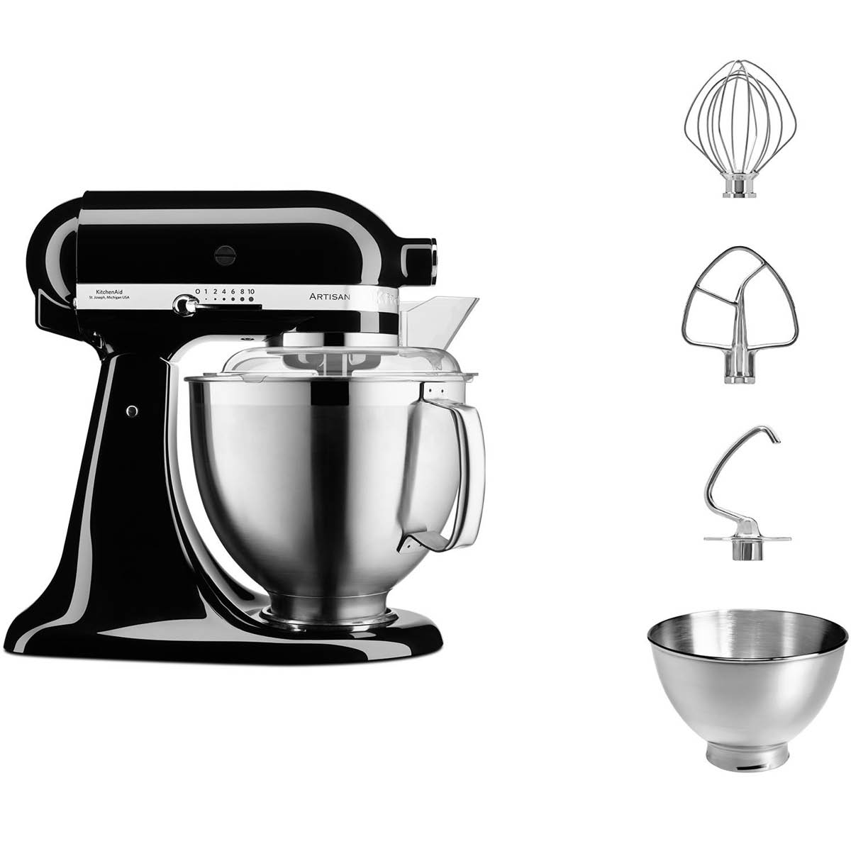 KitchenAid – KitchenAid Artisan Köksmaskin 5KSM185PS 4,8 L Svart