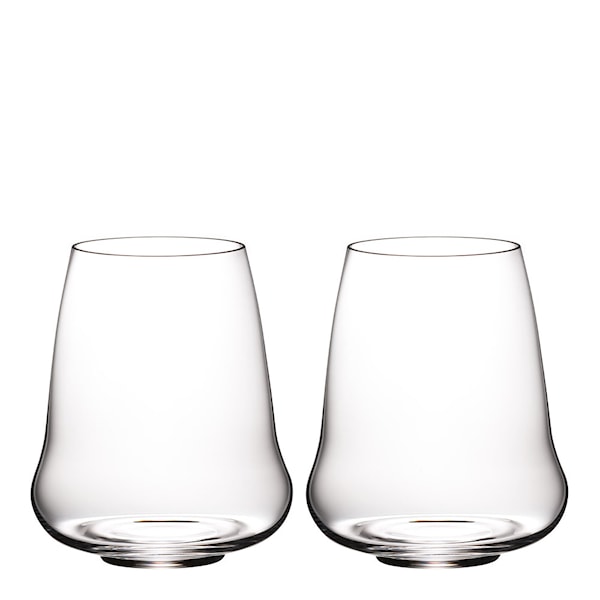 Stemless Wings Vinglas Riesling / Champagne 44 cl 2-pack