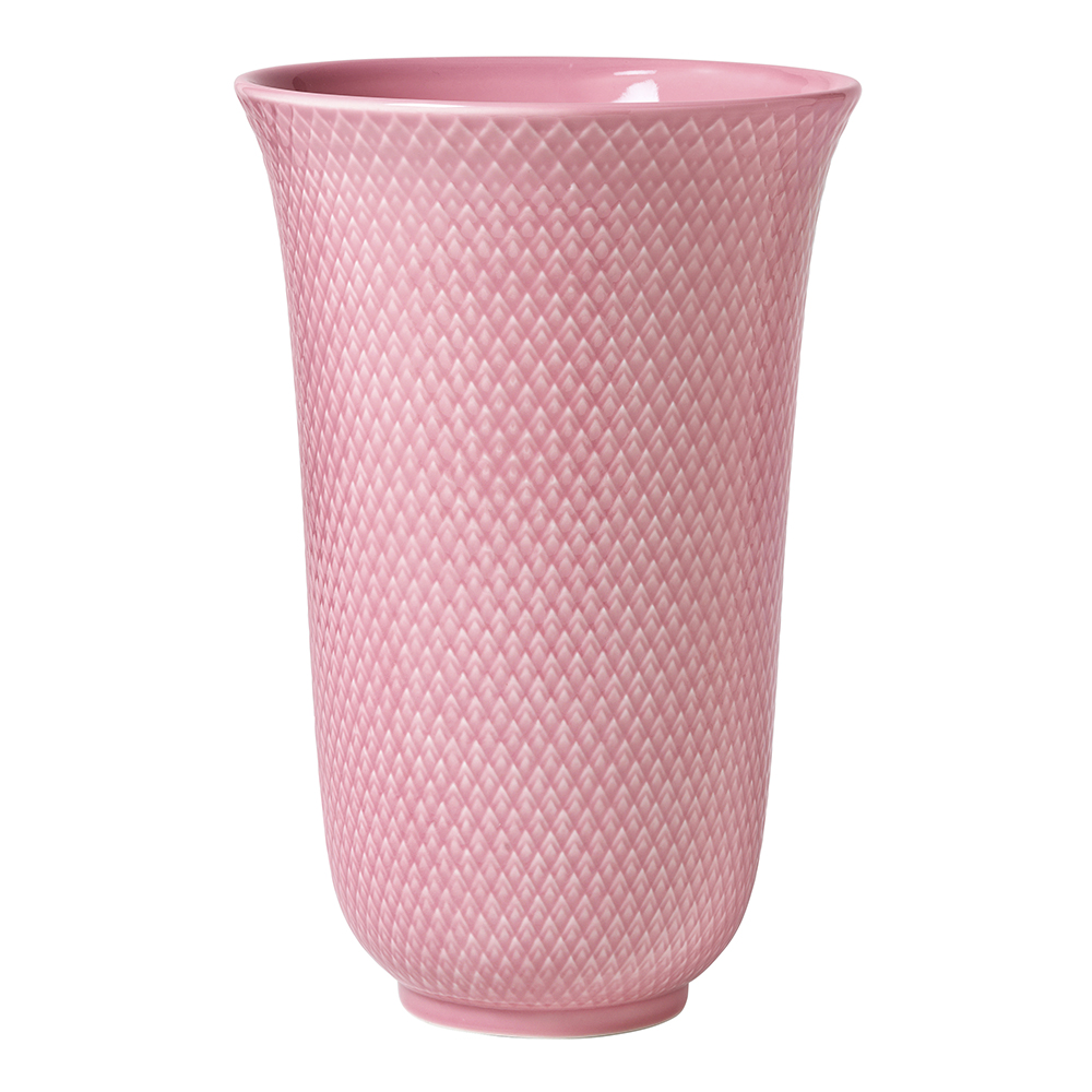 Lyngby Porcelæn – Rhombe Color Vas 20 cm Rosa