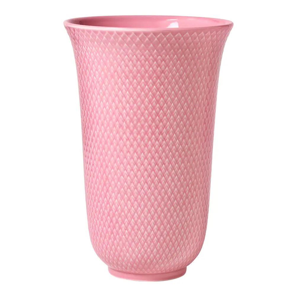 Rhombe Color vase 20 cm porselen rosa