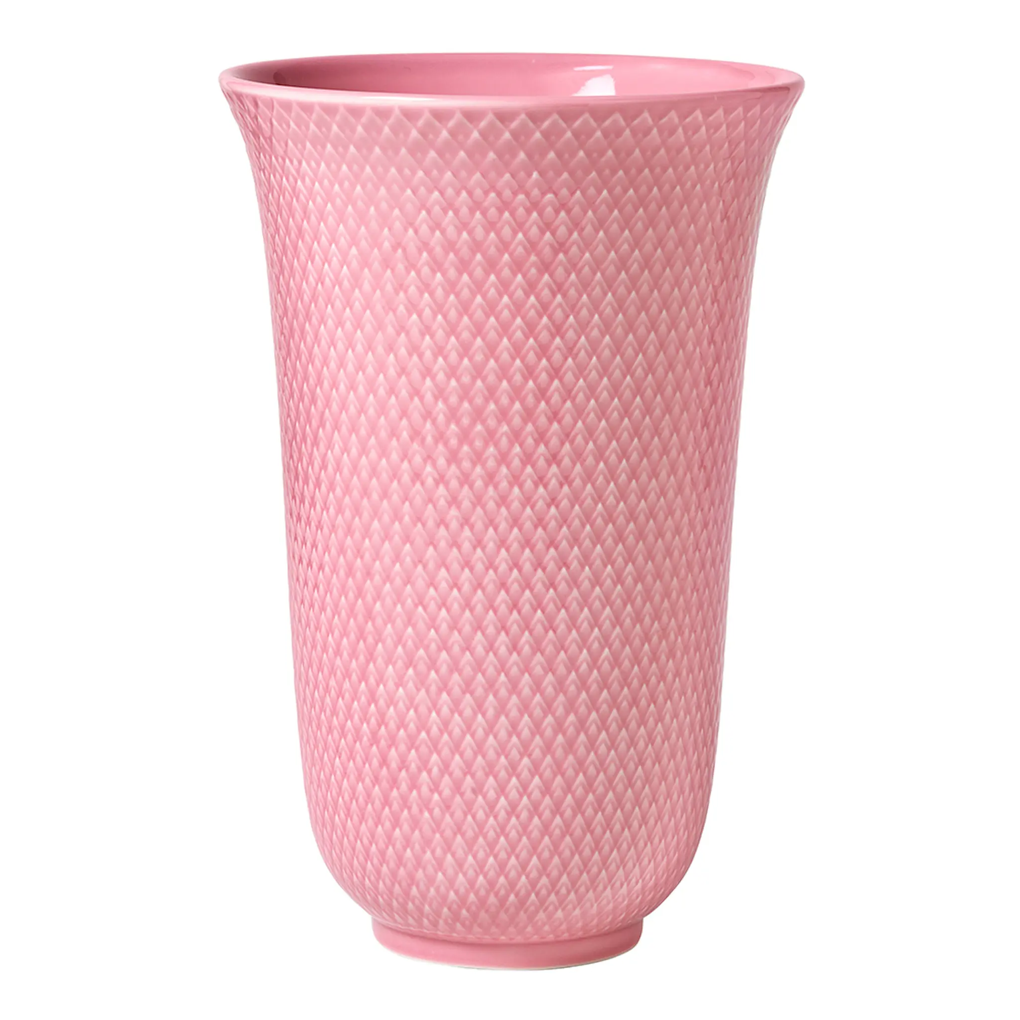 Lyngby Porcelæn Rhombe Color Maljakko 20 cm Vaaleanpunainen
