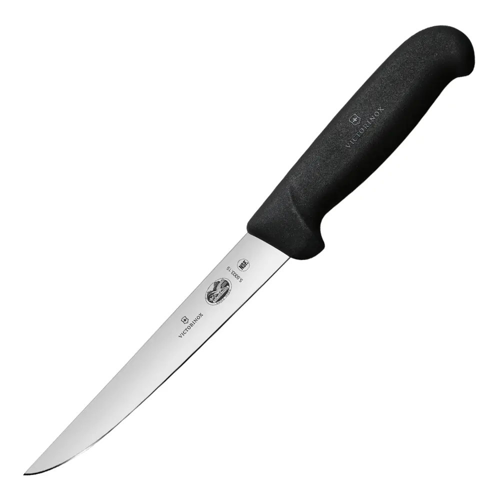 Fibrox utbeiningskniv spiss 15 cm svart