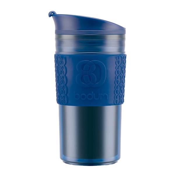 Travel Mug resebägare 35 cl dubbelvägg blå