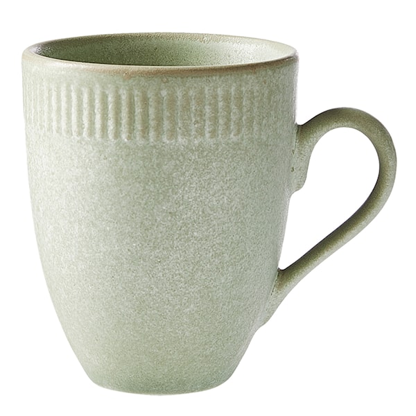 Relief Stoneware Mugg 30 cl Grön