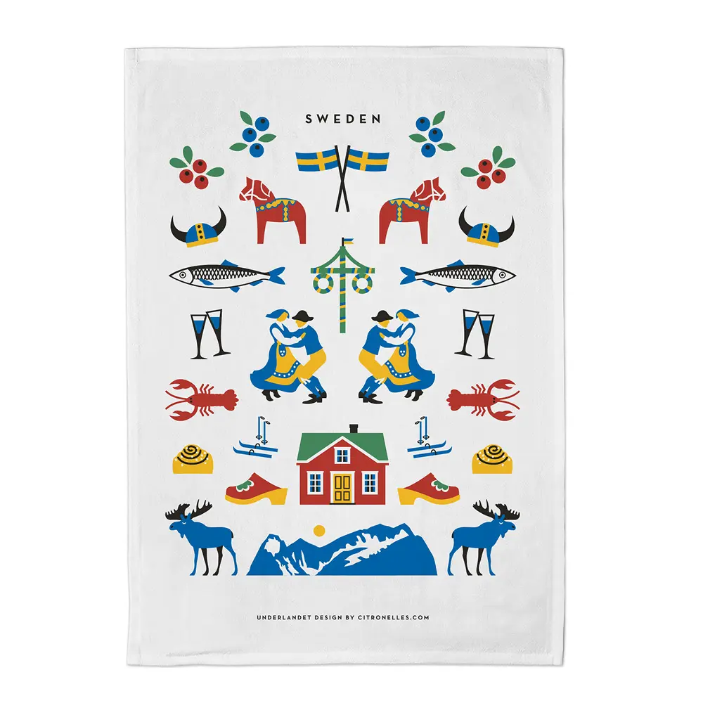 Sweden Traditions håndkle 50x70 cm multi