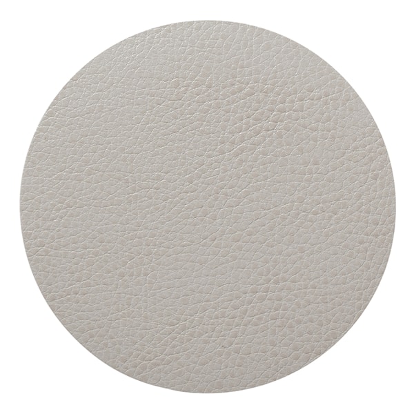 Leather Serene Circle Glasunderlägg 10 cm Cream