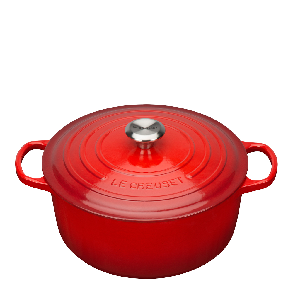 Le Creuset – Signature Gjutjärnsgryta rund 28 cm 6,7 L Cerise