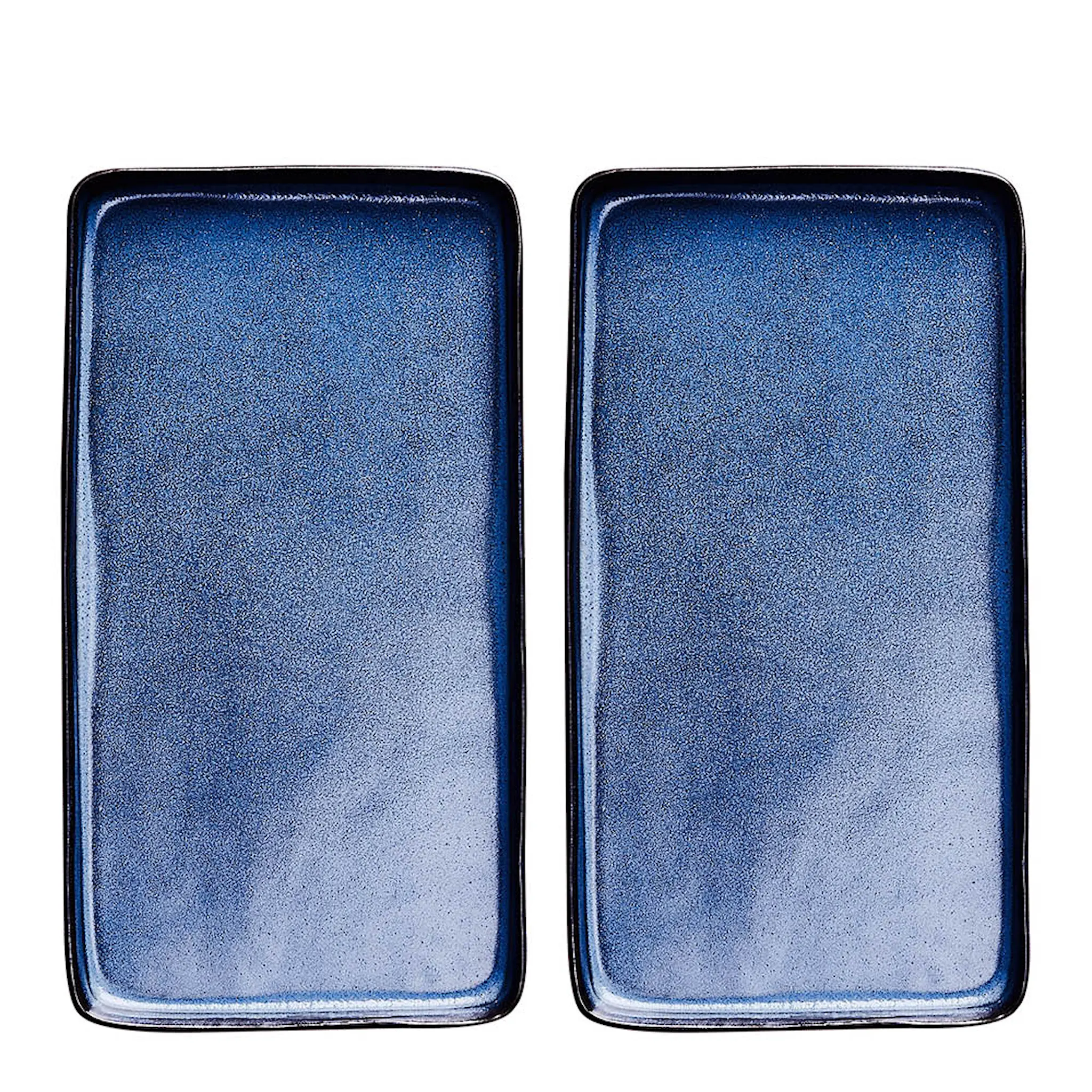Aida Raw Tallrik rektangulär 34x18 cm 2-pack Midnight Blue