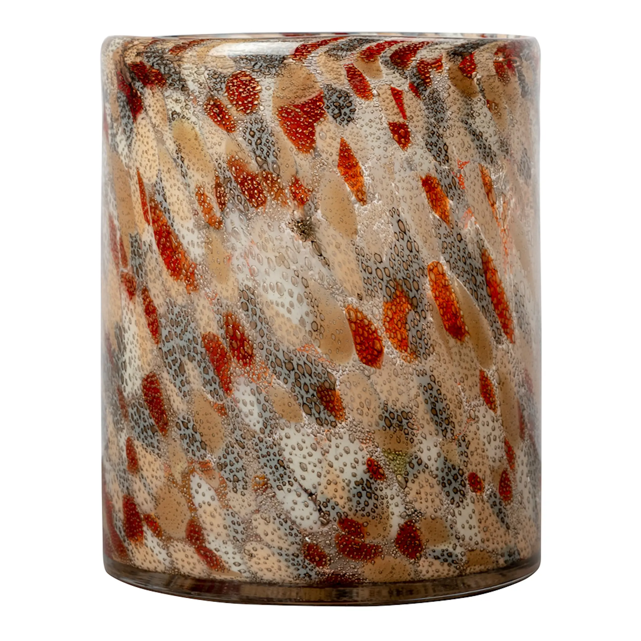 ByOn Calore lysholder/vase 20x24 cm flekkete