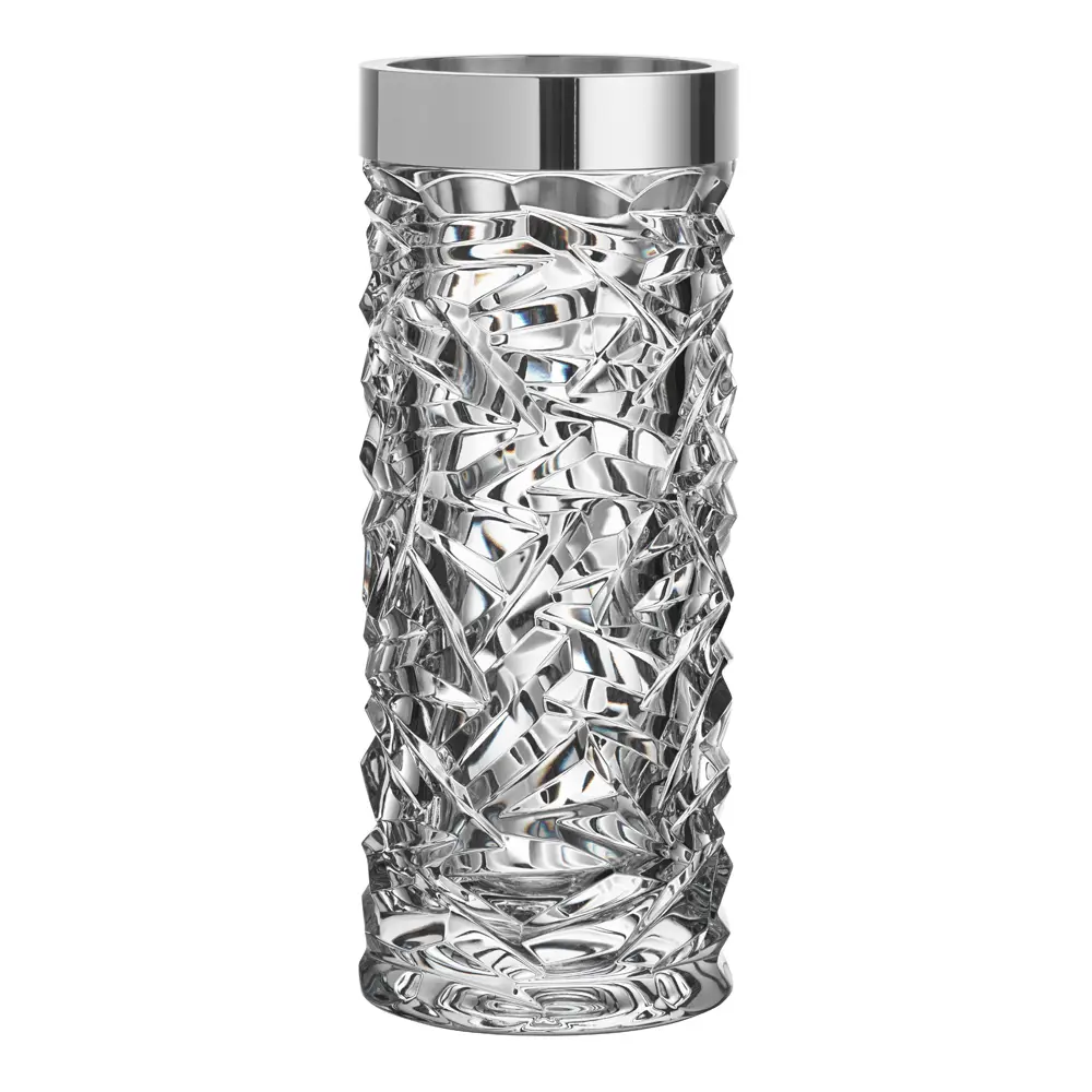 Carat vase sølvkant 24 cm