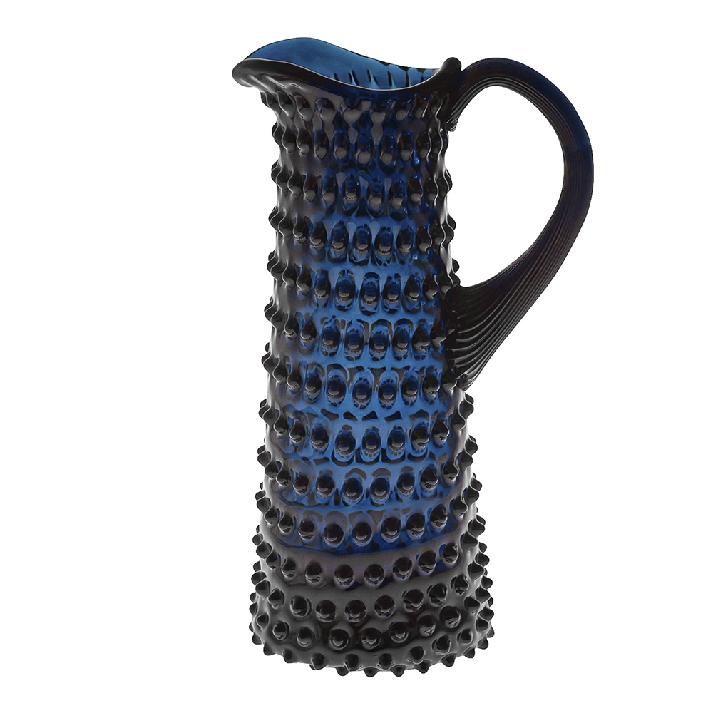 Klimchi - Hobnail karaff hög 1 l royal blue