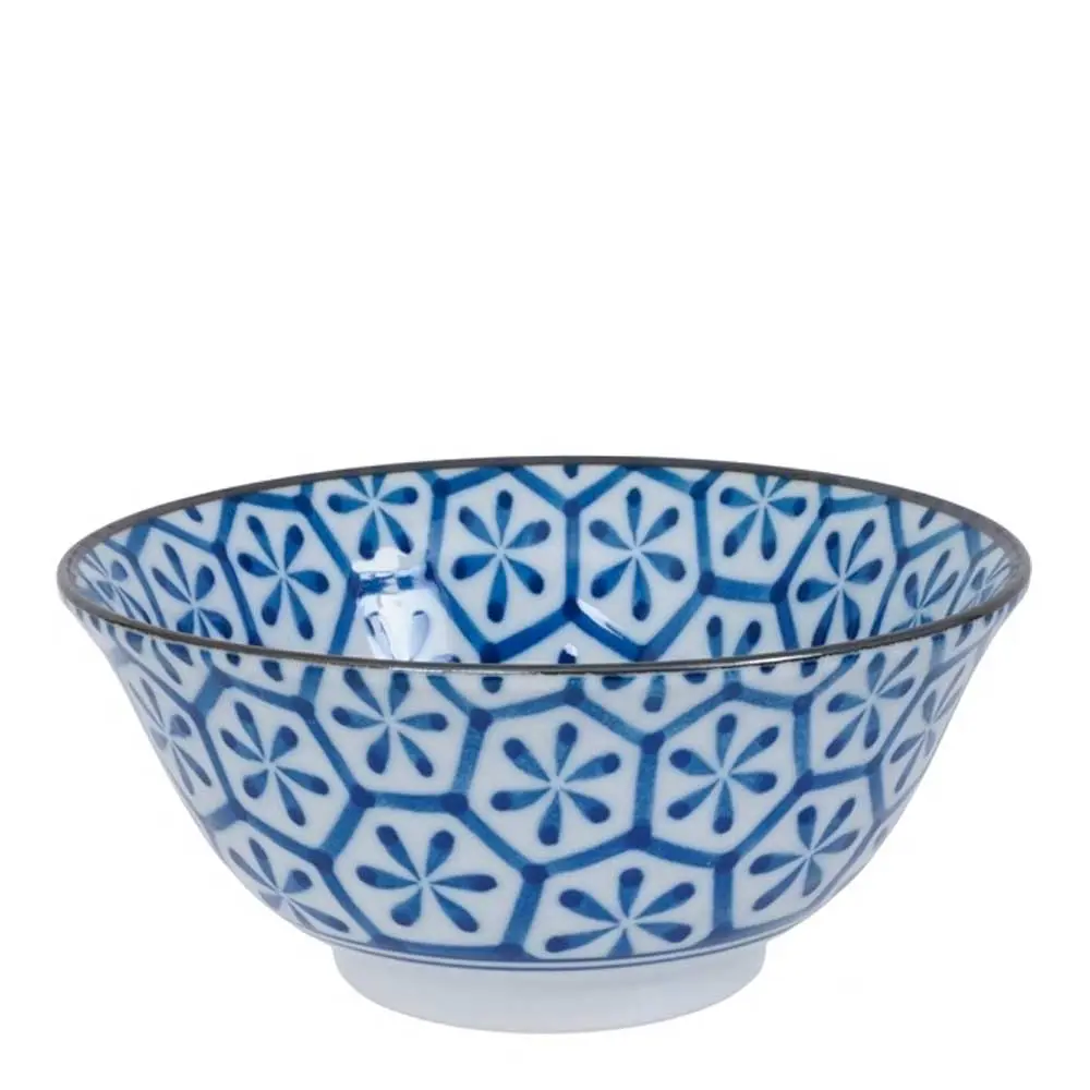 Mixed bowls skål 15x7 cm blå/hvit mix C