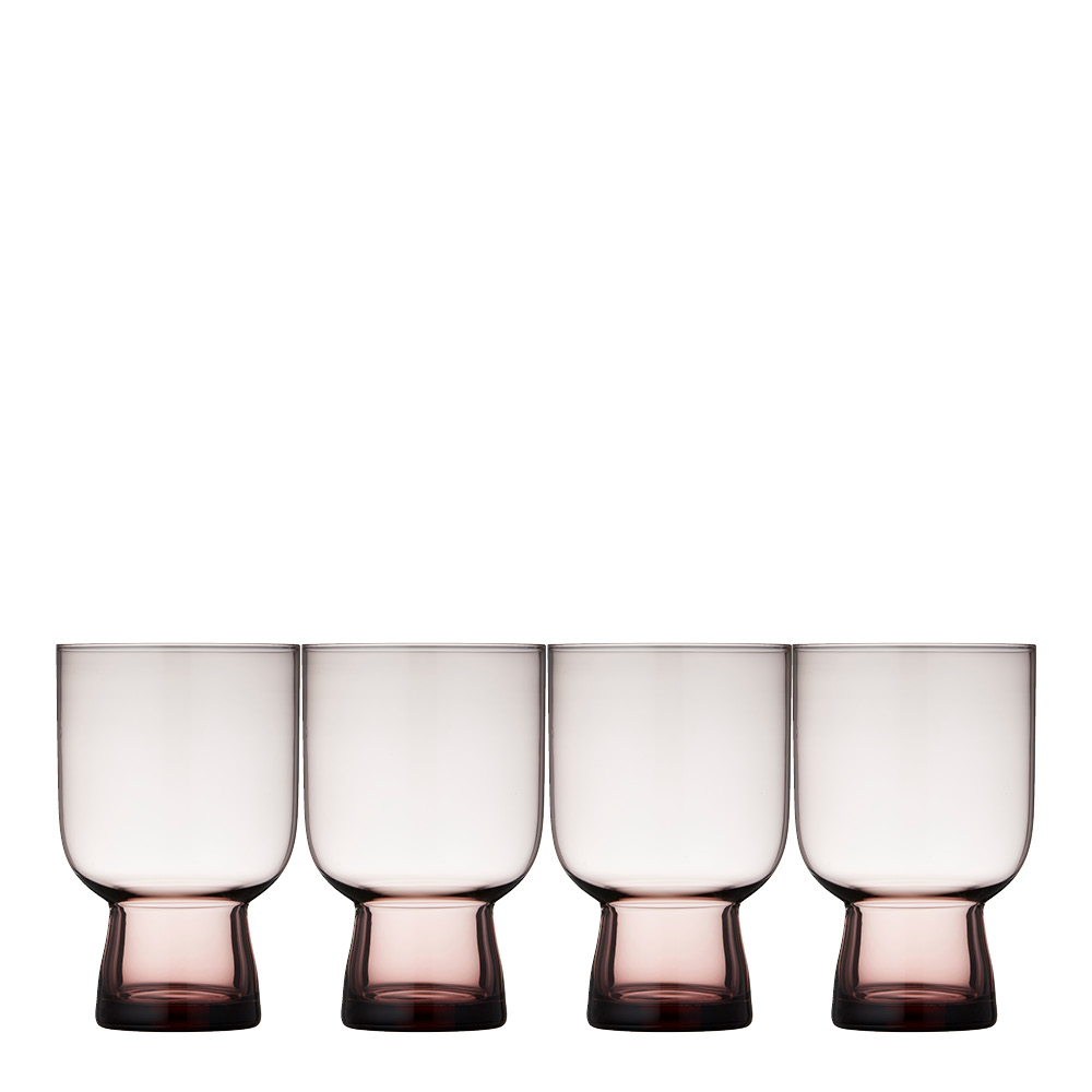 Lyngby Glas - Sorrento vattenglas 30 cl 4-pack rosa