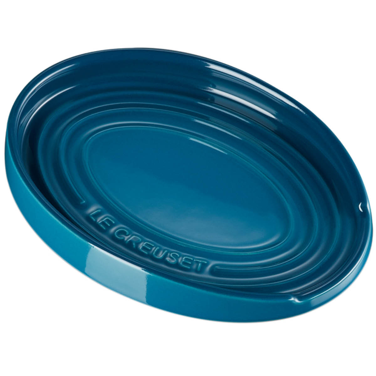 Le Creuset - Le Creuset Oval grytskedshållare 15 cm Deep Teal