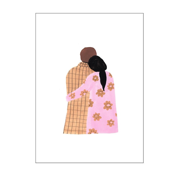 The Poster Club x Laura Page poster 30x40 cm couple