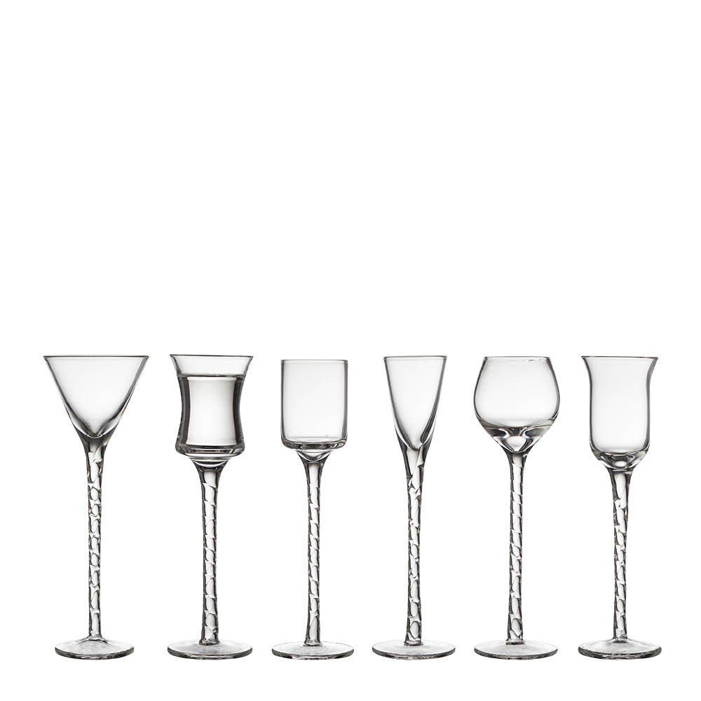 Lyngby Glas – Snapsglas Rom 18 cm 6-pack Klar