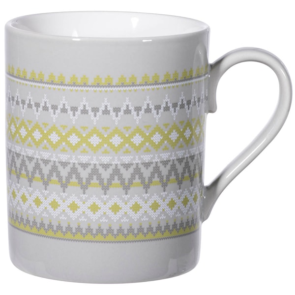 Knit Mugg 35 cl Grå/Grön