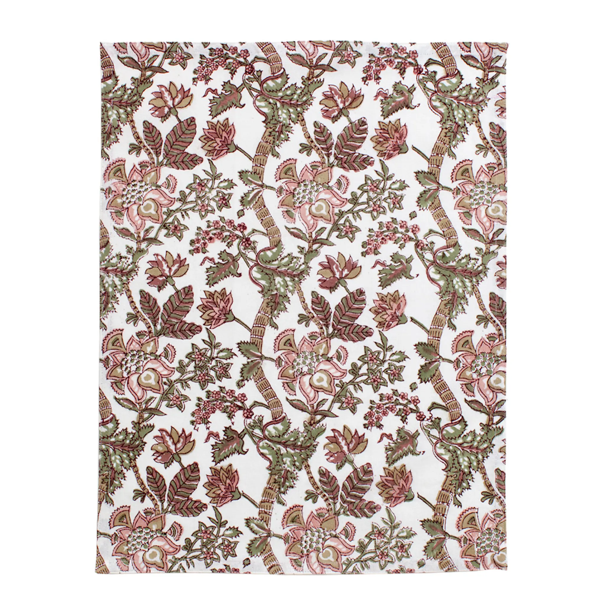 Chamois Floral kjøkkenhåndkle 2 stk 50x70 cm rosa