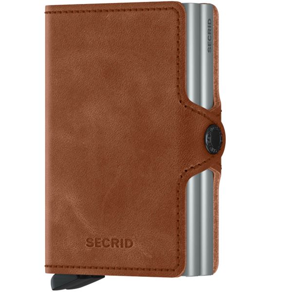 Produktfoto för Secrid - Twinwallet Plånbok 6,5x2,5 cm cognac